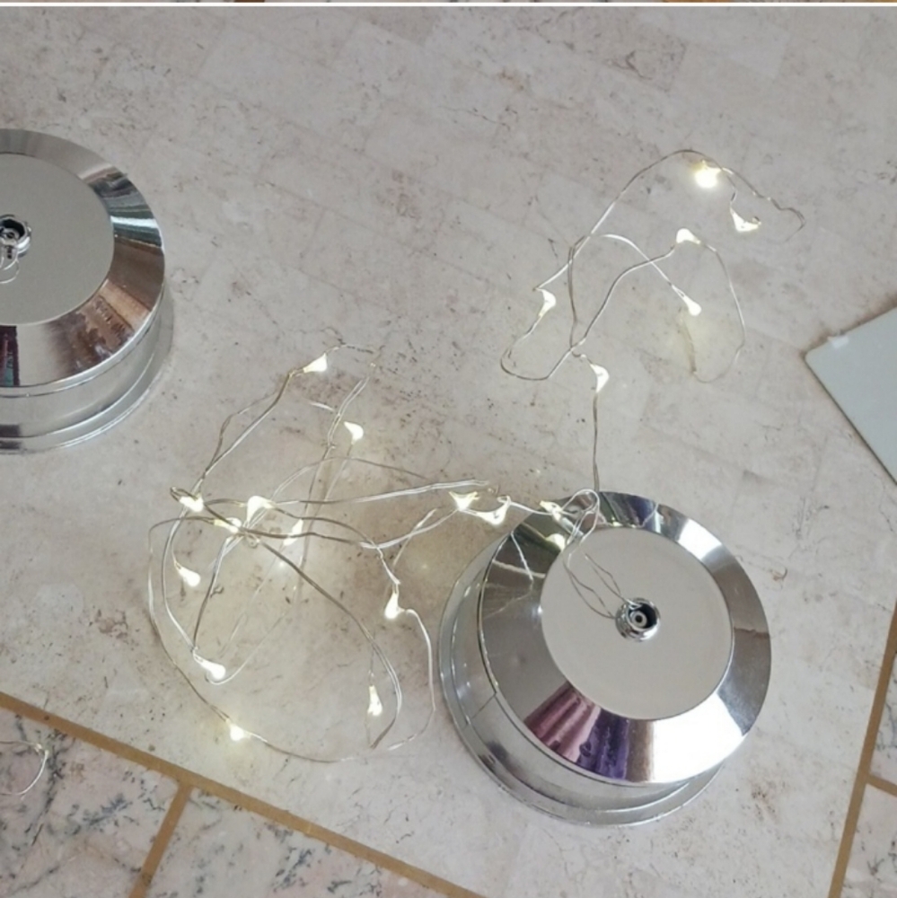 Light Strands Set of 2   L.E.D. ,,on/off Switch,,Timer,,New Set/ Valeri- QVC